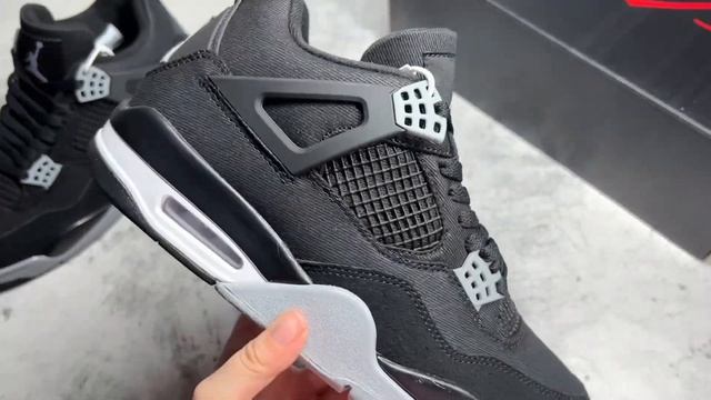 NIKE AIR JORDAN 4 RETRO SE BLACK CANVAS DH7138 006 смотреть онлайн