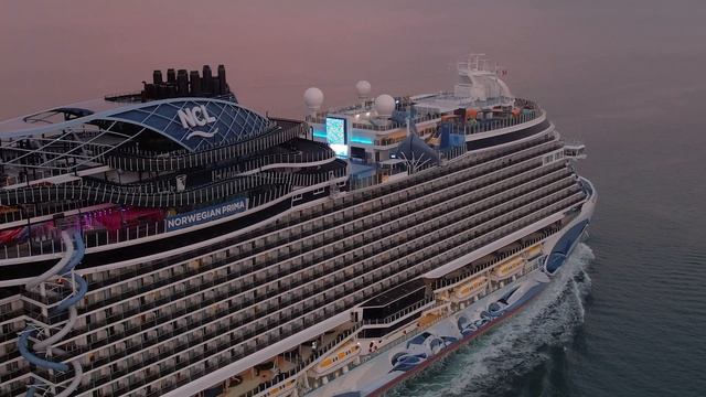 Norwegian Prima The Newest Cruise Ship For NCL 4k Drone Footage, Next Vacation ?