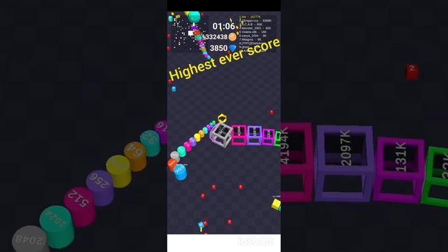 cube arena highest ever score achieved fast forward #addictive #2048 #1024 #highestscore #bestplaye смотреть онлайн