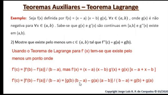 Cálculo 1 - Aula 02_02: Teoremas Auxiliares (Continuação) 2020 смотреть онлайн