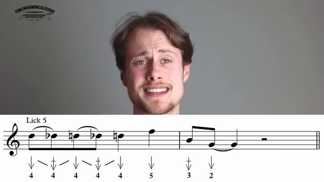 7 Easy Blues Harmonica Licks - C Harmonica Lesson + Free harp tab смотреть онлайн