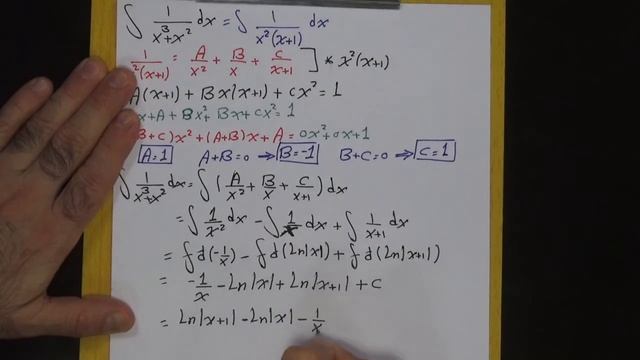 Integral of (1/x^3+x^2) dx(integration by partial fraction)Substitution التكامل بالكسور الجزئية смотреть онлайн