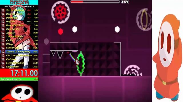 32:49.25 LEVELS 1-21 ANY% SPEEDRUN GEOMETRY DASH MrLO472 смотреть онлайн