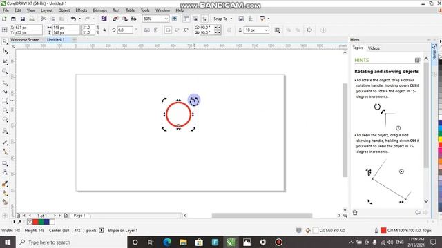 class No.18 | Ellipse Tool | corel draw X7 full course | AICs Pak смотреть онлайн