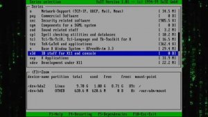 Установка SuSE Linux 6.2 - 1999 год на комп с Pentium II и Voodoo 3