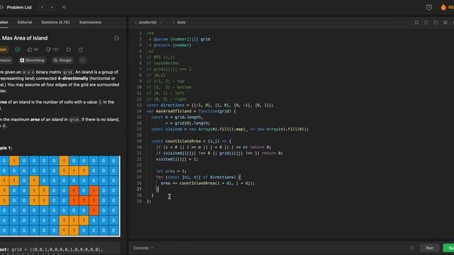 BFS. DFS. LeetCode 695. Max Area of Island. Пошук в ширину, глибину. Вирішуємо літкод Українською смотреть онлайн