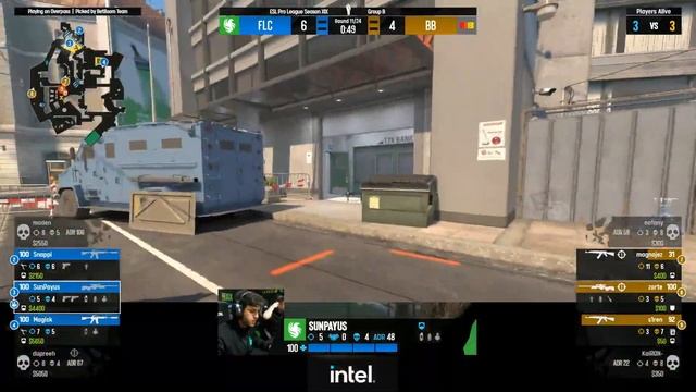 Falcons vs. BetBoom - Map 1 [Overpass] - ESL Pro League Season 19 - Group B смотреть онлайн