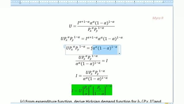 STEP BY STEP |VOL 1| How to Derive Hicksian Demand Function from Marshallian Demand Function смотреть онлайн