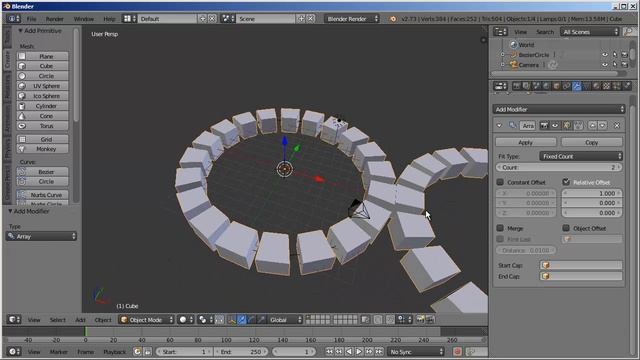 Blender Array Modifier Tutorial смотреть онлайн