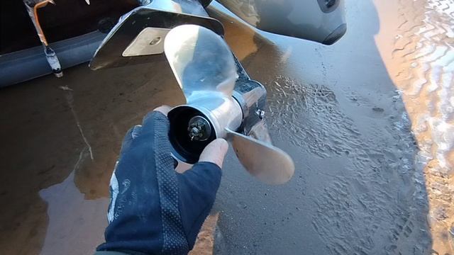 Сравнение винтов 10 и 9,5 шаг. смотреть онлайн