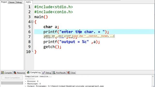#4. char. with string in c language. смотреть онлайн