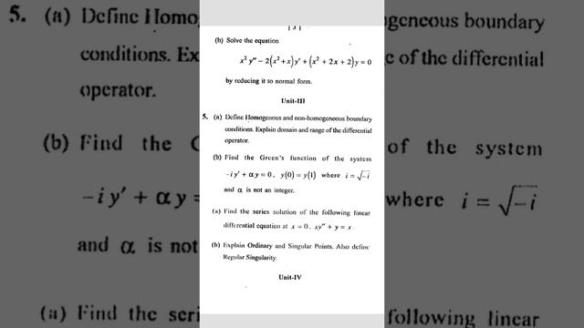 Differential and integral equations paper/2016/MSc 4th sem/pdf file link in description 👉 смотреть онлайн