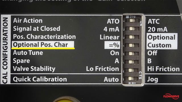 Logix™ 3200 Positioner DIP Switch Setup смотреть онлайн
