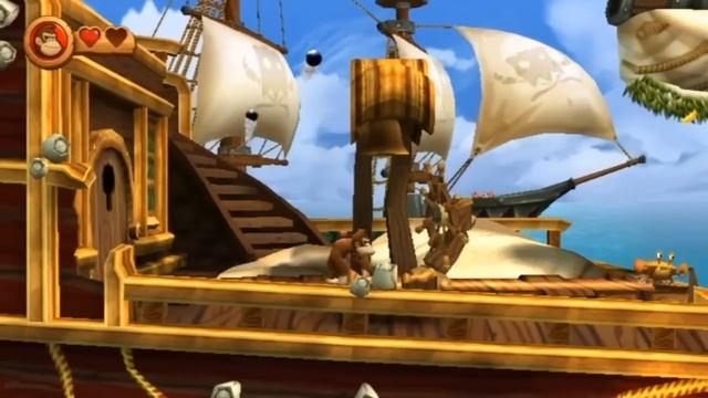 Donkey Kong Country Returns - Playthrough [Part 10 - 3-3 Mast Blast] [ENG] смотреть онлайн