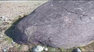 Петроглифы по дороге на Шалтру