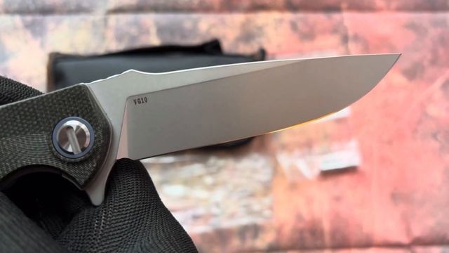 Knife Soft Overkill, VG10 steel, mikarta black, replica by Green Thorn. смотреть онлайн