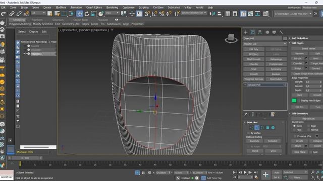 Creating Hard Surface In 3ds Max: Retopology For Beginners #3dsmax2024 #boolean #hardsurface