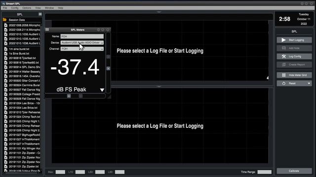 Smaart V9 Operation  - SPL Meter Config