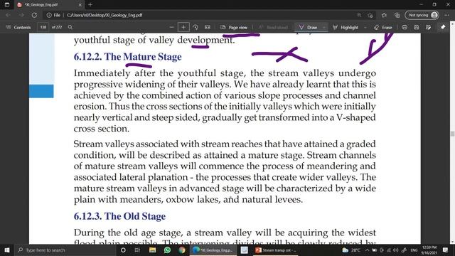 Plus One | Geology | Unit-6 | Part-9 | Stages in the Evolution of Stream Valleys смотреть онлайн