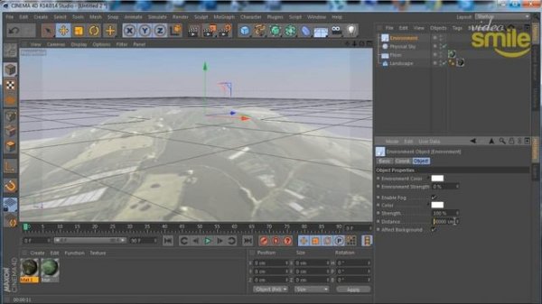 Cinema 4D – Создание окружающей среды и атмосферы в Cinema 4D. [Уроки 3D]