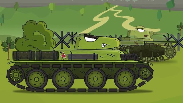 Захват Двух КВ-44 Мультики Про Танки |1Часть| смотреть онлайн