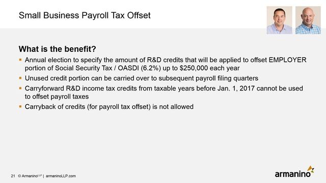 Election to Apply the Research Credit Against Payroll Taxes смотреть онлайн