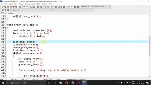 Graph tutorial | BFS & DFS | Minimum Spanning Tree | Kruskal's Algorithm & Implementation смотреть онлайн