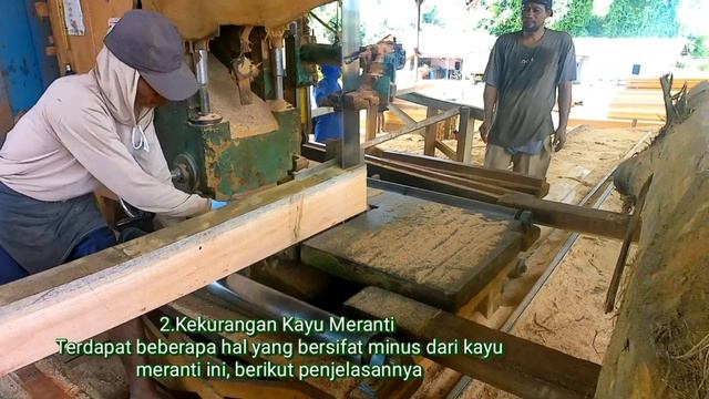 Gergaji kayu. proses penggergajian kayu Meranti смотреть онлайн