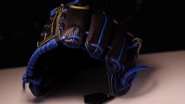 44 Pro Custom Baseball Glove Signature Series Black Snakeskin Royal Blue Yellow 574 Pattern смотреть онлайн