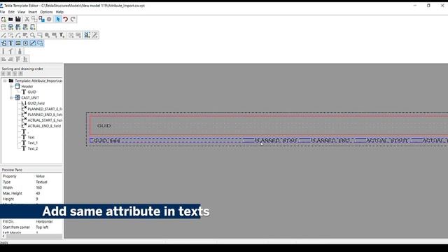 Tekla TekTalk - Attribute Import