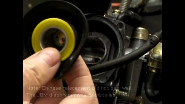 JBM Carb diaphragm GY6 150 scooter / speed restrictor removal. смотреть онлайн