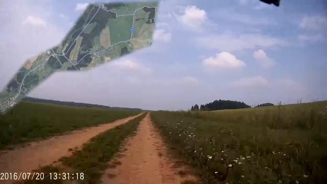 15км. Через посёлок по асфальт в лес и в поле. смотреть онлайн