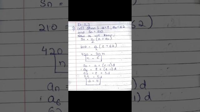 Arithmetic Progressions Exercise-5.3 Solution (Part-14) #learnwithakku #learn #ncert #maths #viral смотреть онлайн