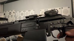 Лазерная насадка с кнопкой на Ваш карабин Сайга-12 340 или пистолет. #shootingsoft #сайга