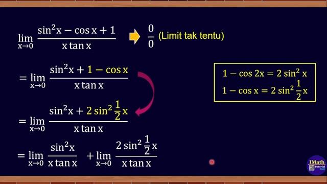 Bahas Soal Limit Trigonometri Jumlah dan Selisih Sinus Kosinus смотреть онлайн