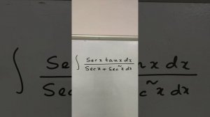 Integral secx.tanx dx/(secx+ sec^2x)
