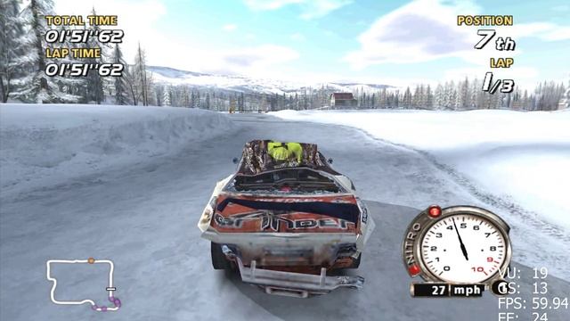 FlatOut | PCSX2 1.7.0 | "True" 60 FPS patched | 4K (8 x IR ) Widescsreen PS2 PC Emulation смотреть онлайн