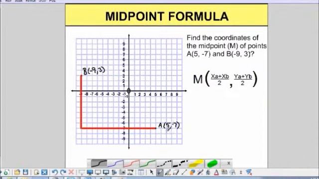 Finding the Midpoint of a Line Segment using the Midpoint Formula - MrEMathVideos смотреть онлайн