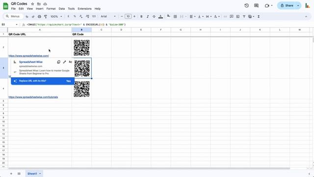 Generating QR Codes in Google Sheets смотреть онлайн