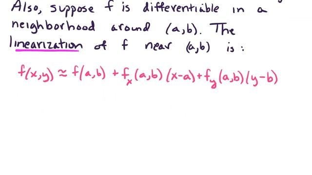 14.4 Linearization of a multi-variable function смотреть онлайн