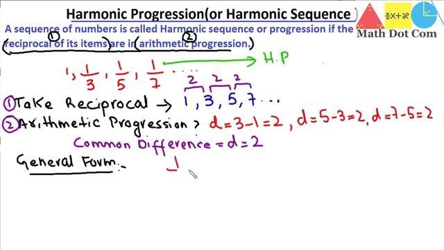 What is Harmonic Progression(Harmonic Sequence ) |Sequence & Series |Math Dot Com смотреть онлайн