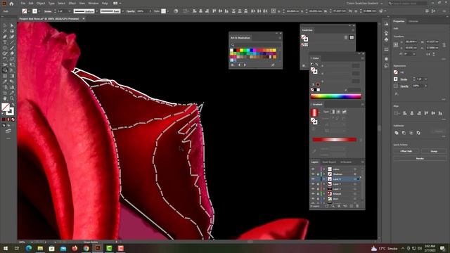 How to convert Red Rose into Vector illustration in Details смотреть онлайн
