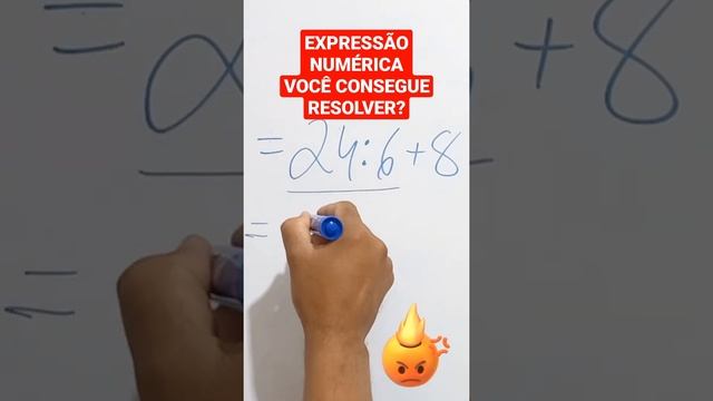 24÷6+8, CONSEGUE RESOLVER essa EXPRESSÃO NUMÉRICA? смотреть онлайн