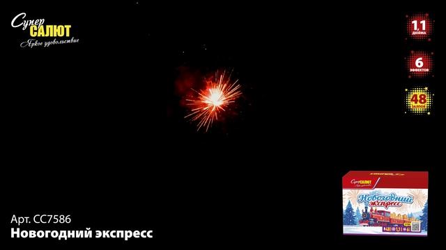 СС7586 Новогодний экспресс ФЕЙЕРВЕРК КАЛИБР 1,1 ЗАЛПОВ 48 смотреть онлайн