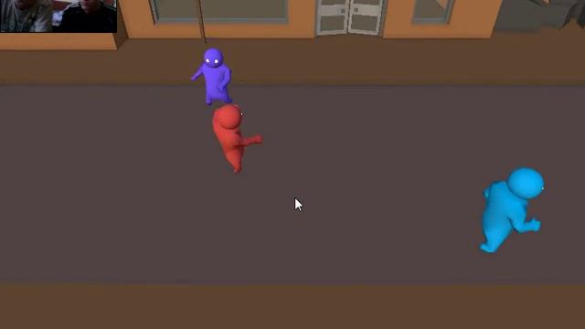 Играем в Gang Beasts пытаемся пройти банду гопников и толстяка смотреть онлайн