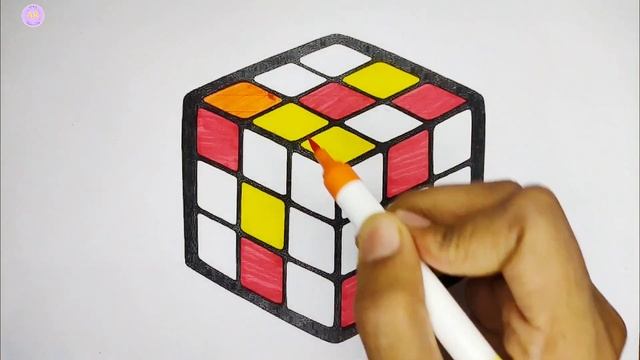 Cube 😍 Drawing, Coloring and Painting for Kids and Toddlers_Learning colors смотреть онлайн