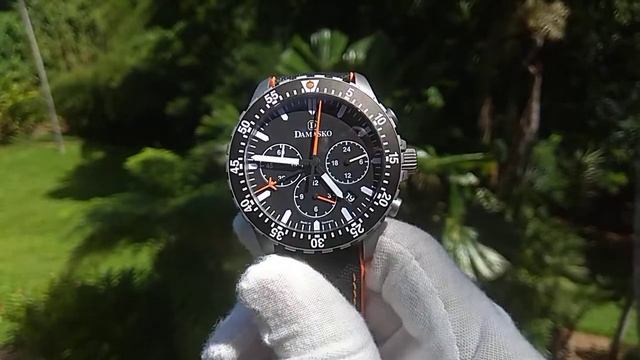 Damasko DC86 Orange Chronograph Watch смотреть онлайн