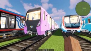 От трамваев к метро?! Микро обзор дополнения Метропак к поездам в майнкрафт!