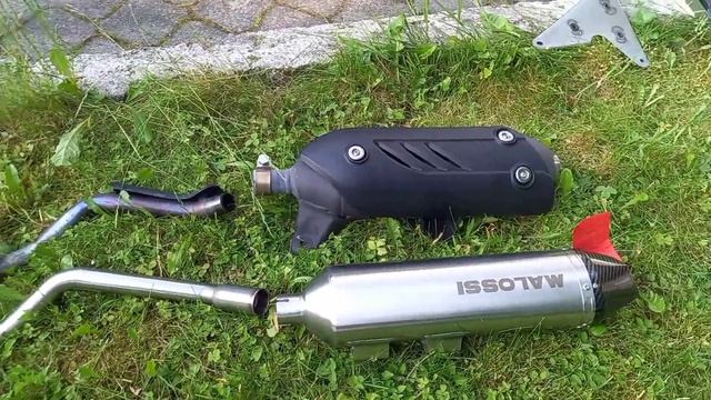 Aprilia SR Max 300 / Gilera Nexus Malossi Carbon Exhaust Scooter Tuning [English]