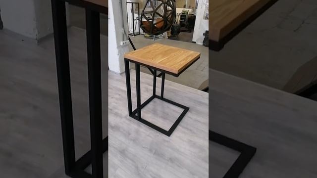 Приставной диванный столик. Вариант 2. Столешница - шпон ясеня!